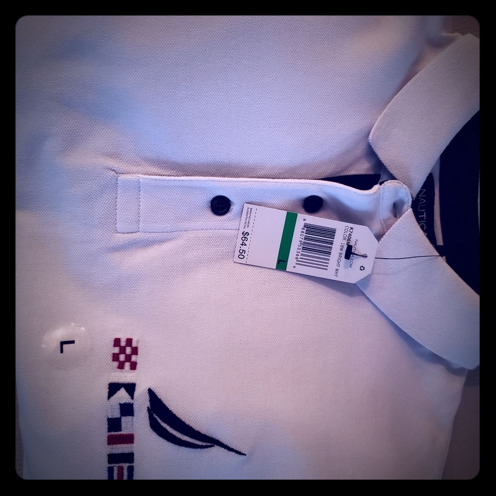 Nautica White Polo Shirts